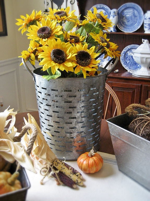 finding farmhouse style in unlikely places, crafts, repurposing upcycling, seasonal holiday decor, An olive bucket doesn t have to cost an arm and a leg just 10 at Walmart
