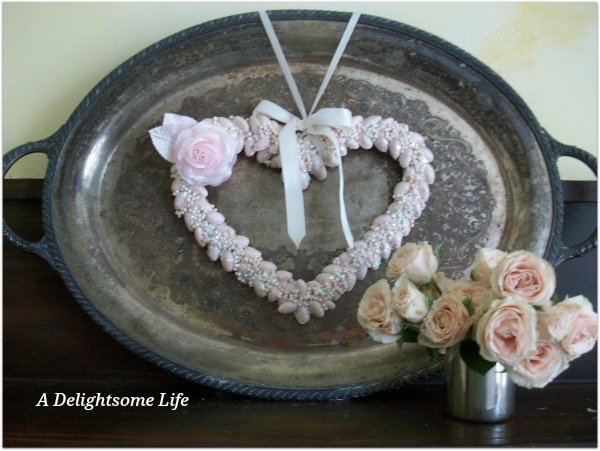 romantic pink pistachio heart wreath, crafts, seasonal holiday decor