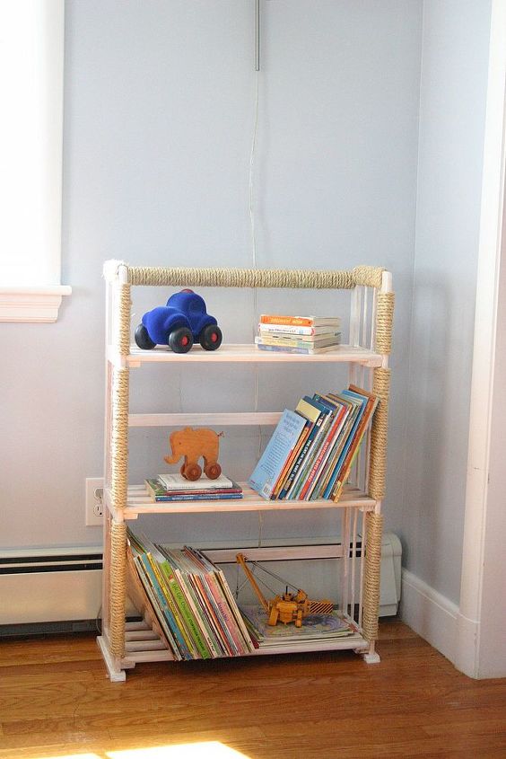 wayfair blogger challenge, painted furniture, storage ideas, This bookshelf is now in my sons shared bedroom