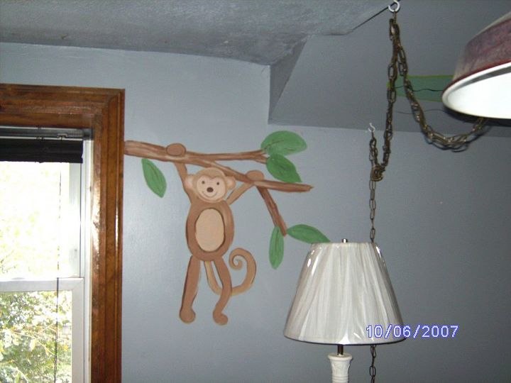 mural s i painted for the grand kids, bedroom ideas, painting