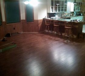 before and after family room, dining room ideas, flooring, home decor, home improvement, wall decor
