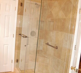 fixing a prior remodel, bathroom ideas, home improvement, home maintenance repairs, how to, The corrected shower