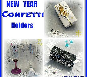 some new year decorations and other goodies which i made for this year all very, crafts, seasonal holiday decor, All these Confetti Holders took a few minutes each and New Years or a Wedding calls for confetti Best of all I already had everything on hand