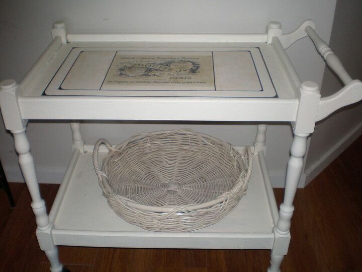 my my madeover tea trolly, home decor, painted furniture, Madeover Trolly