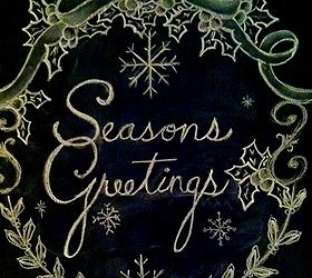 Holiday Chalkboard Art... Hometalk
