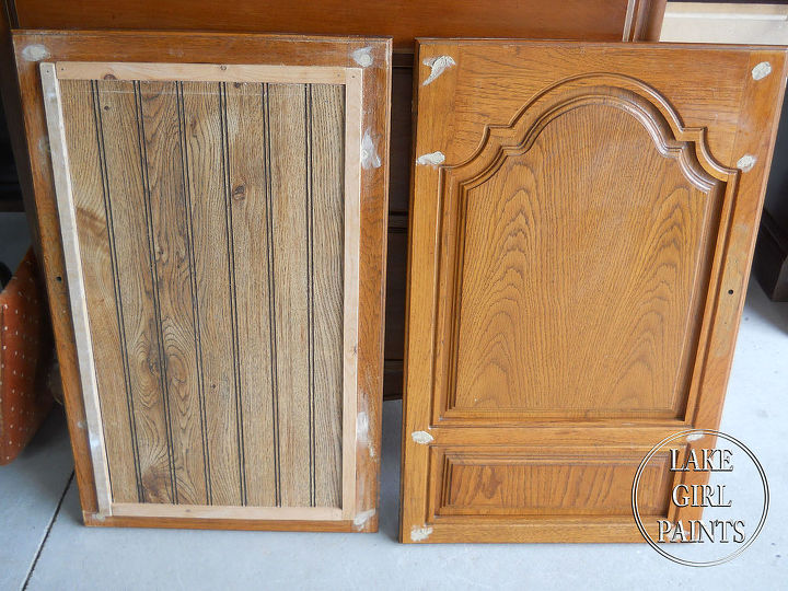 old entertainment center transformed, painted furniture