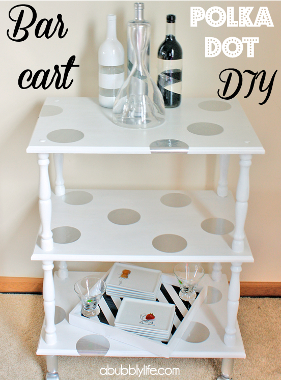 add polka dots to furniture easy diy, painted furniture