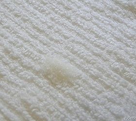 how to remove a rust stain from fabric, cleaning tips, After 24 hours rinse the salt and lemon juice The rust stain should be gone