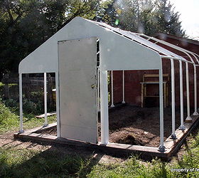 building a greenhouse from mostly recycled materials, gardening, outdoor living, repurposing upcycling, A view of the outside