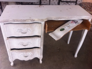 a refurbished piece, painted furniture, BEFORE
