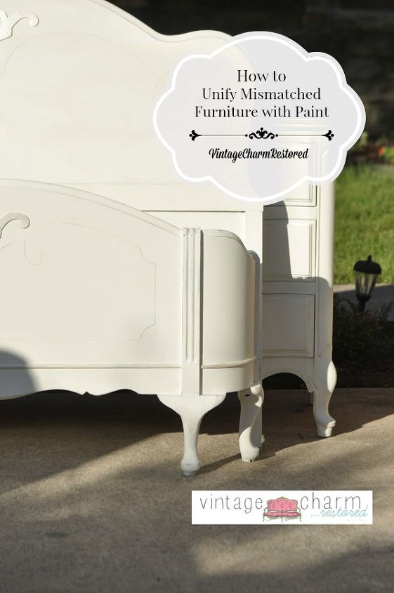 how to unify mismatched furniture with paint, painted furniture