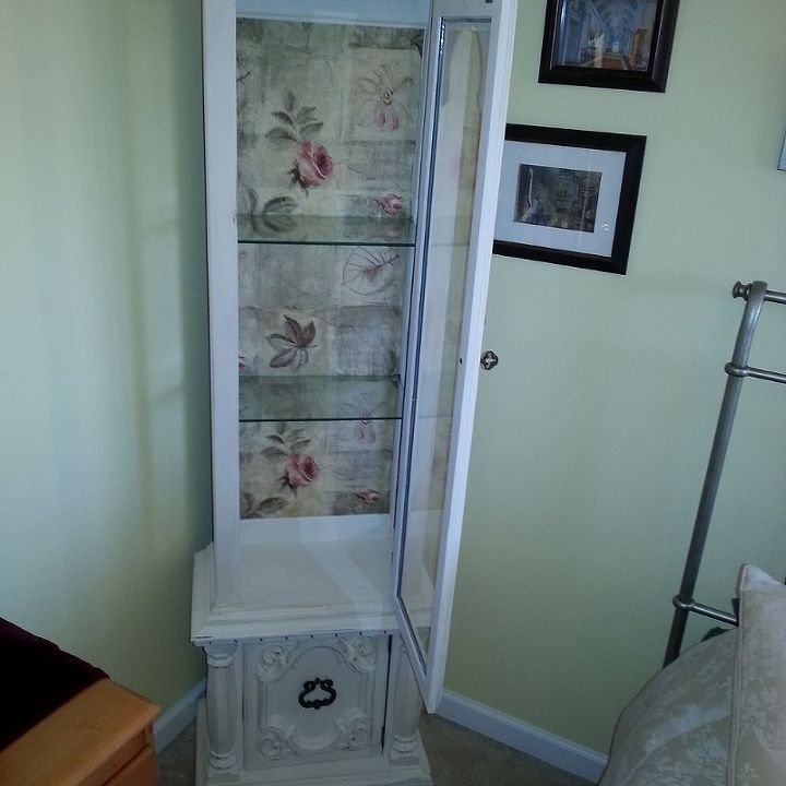 curio cabinet refinished refined, painted furniture, 3