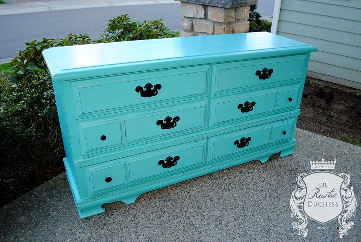 dresser turned riviera changing table, painted furniture, rustic furniture