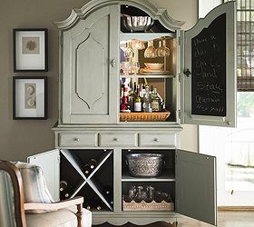 q repurposing armoire what is your favorite use, painted furniture, repurposing upcycling, Wine Cabinet