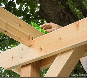 diy weekend pergola project, diy, outdoor living, woodworking projects, Add cross support beams and be sure to level