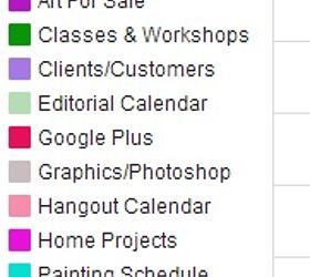 create a calendar organize online stuff series, organizing, make color coded calendars for everything in your life