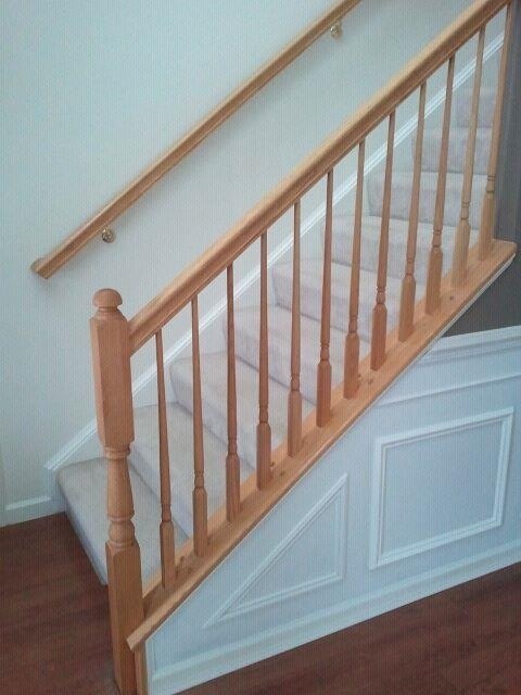 diy painting stair railing fixing color mistakes, painting, stairs, BEFORE I knew I wanted to change the color of my railings after wainscoting witness ALL the colors in between the before and after