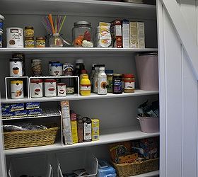 adding a pantry w a sliding barn door, The pantry stretches across the whole wall and the door opens to one side or the other