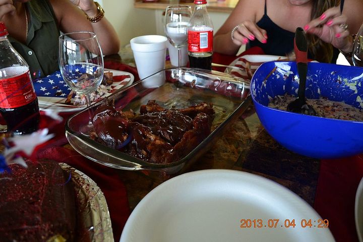 july 4th, seasonal holiday d cor, Delicious ribs on BBQ SAUCE