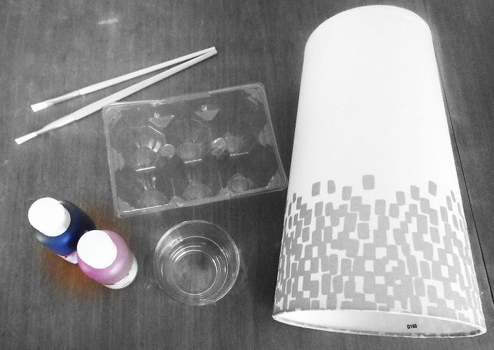 diy ombre lamp shade, crafts, painting, what I will need
