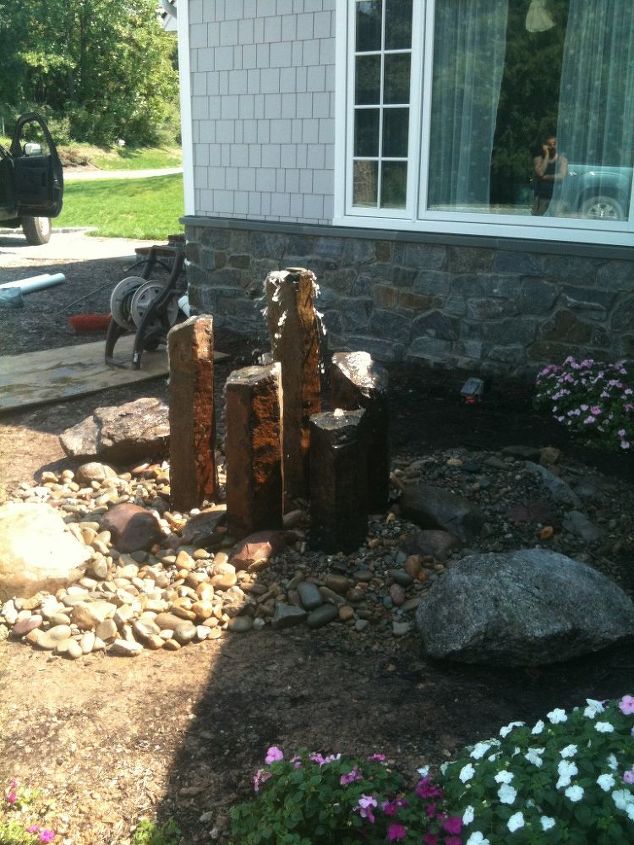 before after, outdoor living, ponds water features, after