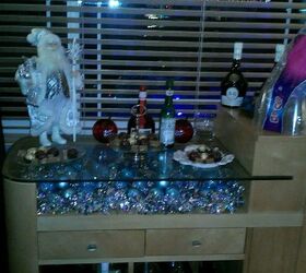 my blue and silver christmas 2012, seasonal holiday d cor, What is Christmas without some egg nog or a nice cordial