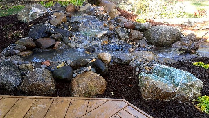 not too late to add a vacation to your backyard like this zero edge water feature, outdoor living, ponds water features, Same angle after