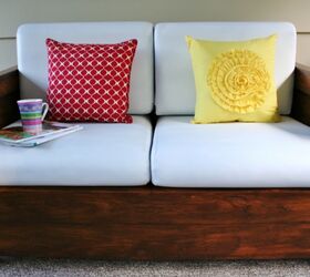 styling a love seat 4 different ways, home decor, Look 2 Simplistic Preppy