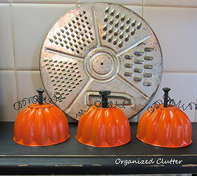 a trio of jello mold pumpkins, crafts, repurposing upcycling, seasonal holiday decor