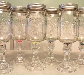 redneck wine glasses an inexpensive gift idea, crafts, repurposing upcycling, Profile view